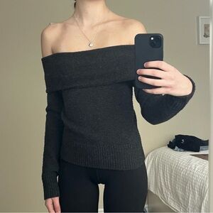 Dynamite’s Heavenlyarn Off Shoulder Yarn Sweater